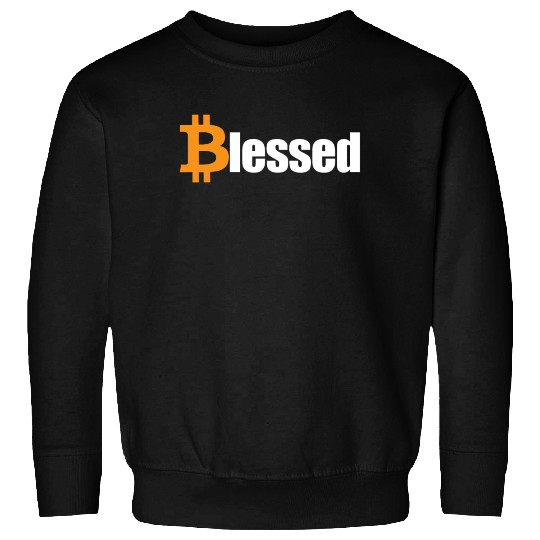 Blessed Bitcoin Crypto HODL BTC Blessed Bitcoinbit Sweatshirts