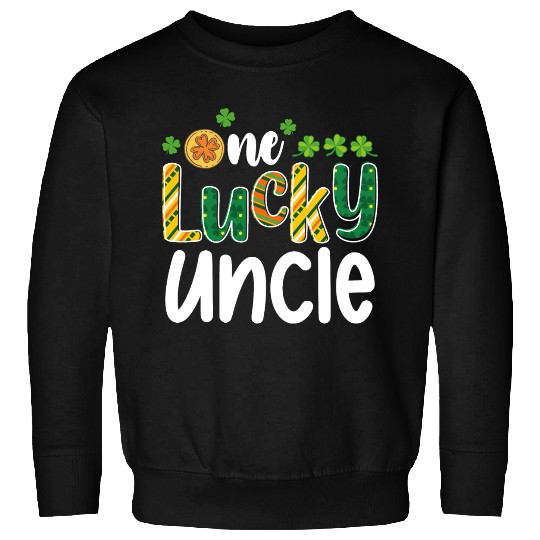 One Lucky Uncle Matching Family St Patrick's Day Sweatshirts