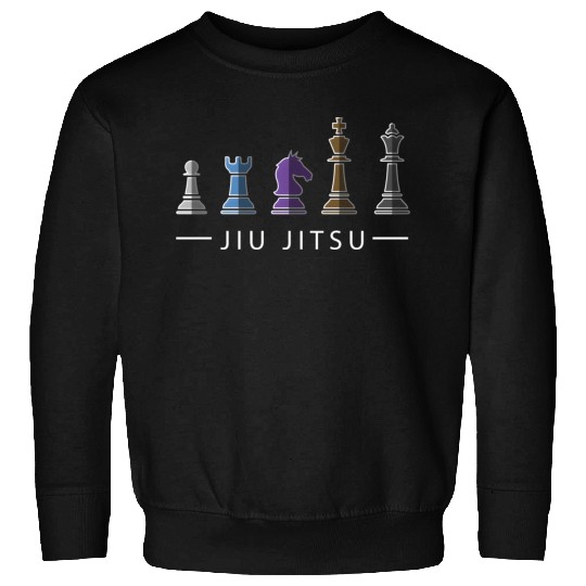 Bjj Brazilian Jiu Jitsu Chess Belt Fighter Mma Sweatshirts