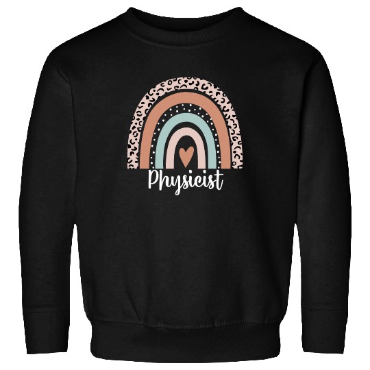 Physicist Rainbow Leopard Funny Physicist Sweatshirts