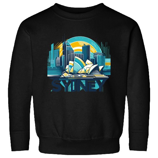 Sydney Opera House Print Sweatshirts
