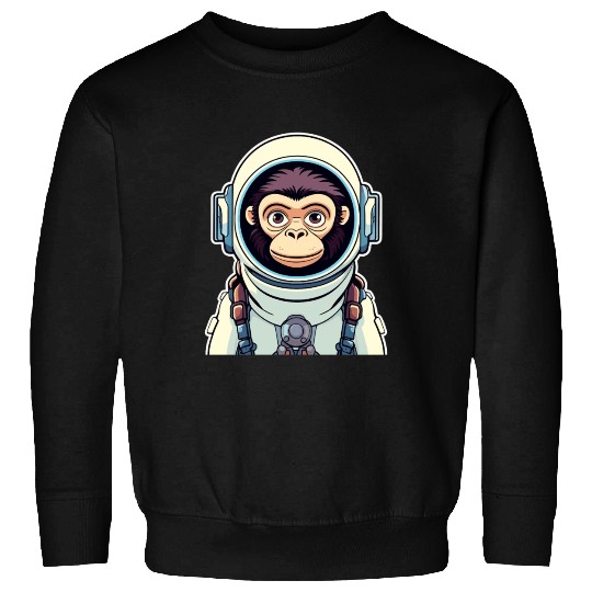 Monkey Ape Astronaut Illustration Sweatshirts