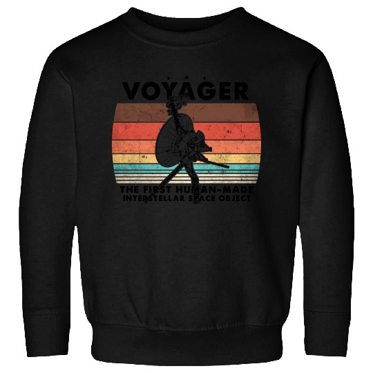 Voyager 1977 Retro Space Probe Mission Sweatshirts