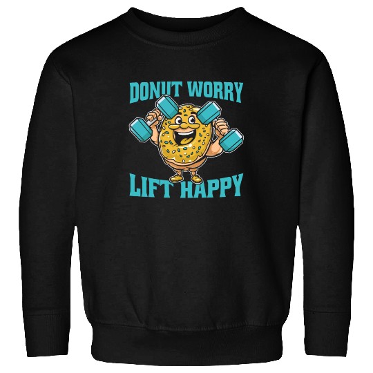 Fitness Donut Funny Donut Gym Sweatshirts