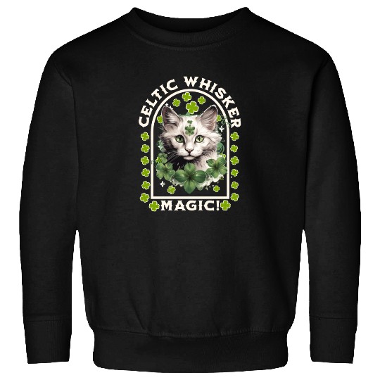 CELTIC WHISKER MAGIC Feline Kitty Design Sweatshirts