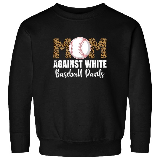 Leopard Baseball Mom Sweatshirts