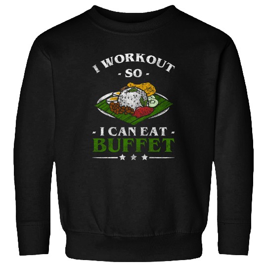 Buffet Delicious Hotel Glutton Sweatshirts