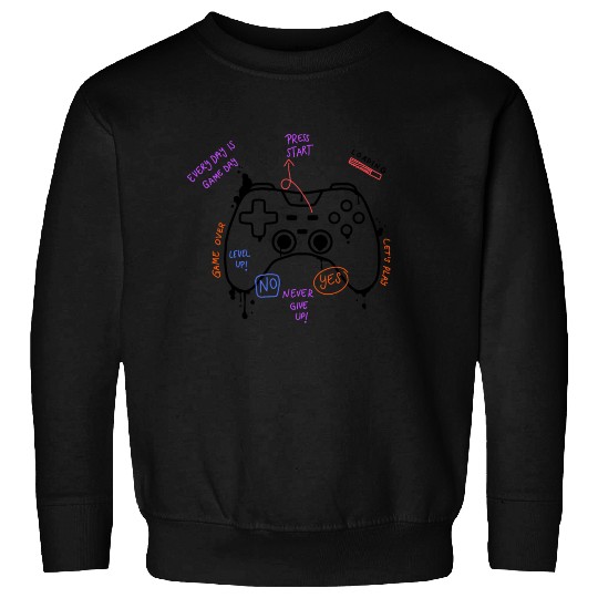 PlayStation Remote controller Black Sweatshirts