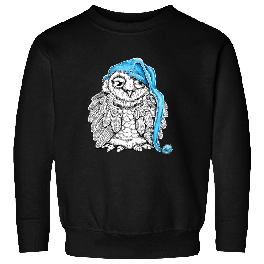 Owl in Nightcap Sweatshirts