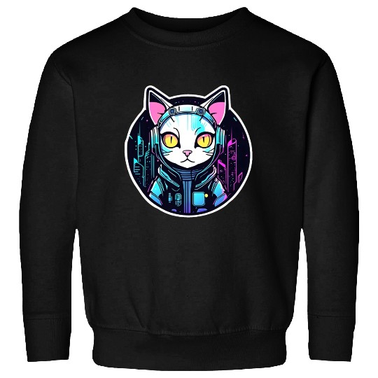 Cyberpunk Cat Sweatshirts