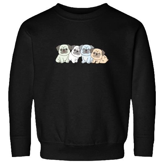 Unlabeld Flag Pride Lgbtq Cute Pug Sweatshirts