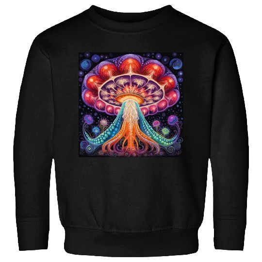 Chakra Infused Mushroom Meditation Sweatshirts