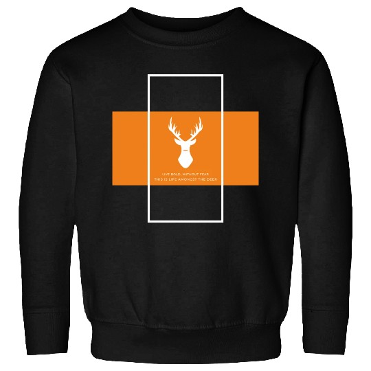 Fearless in the Wild Sweatshirts - Embrace the Deer Life