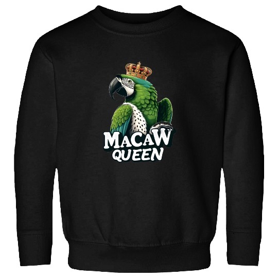 Green Macaw Ornithologist Macaw Queen Sweatshirts