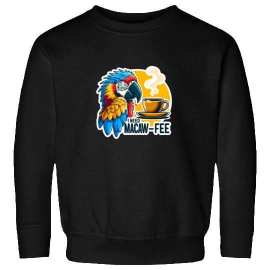 Blue Gold Macaw Macaw-Fee Coffee Lover Sweatshirts