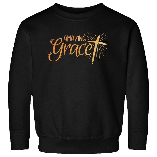 Amazing Grace Lettering Sweatshirts