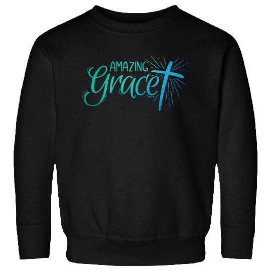 Amazing Grace Lettering Sweatshirts
