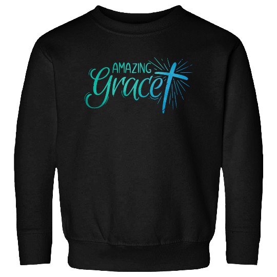 Amazing Grace Lettering Sweatshirts