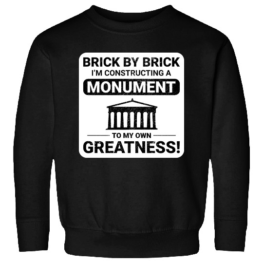 Monumental Brick Mastery: Humorous Bricklayer Sweatshirts