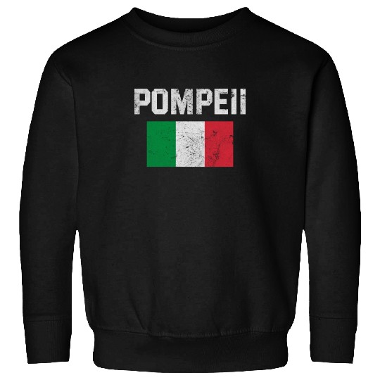 Pompeii Flag Italy Geology Sweatshirts