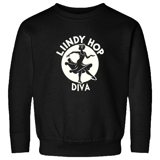Lindy Hop Dancer Embraces Swing Dance Moves in Sweatshirts