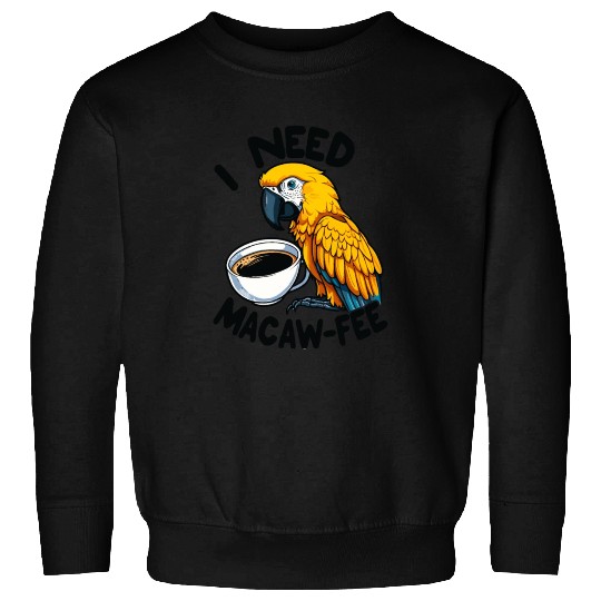 Gold Macaw Macaw-Fee Coffee Lover Sweatshirts