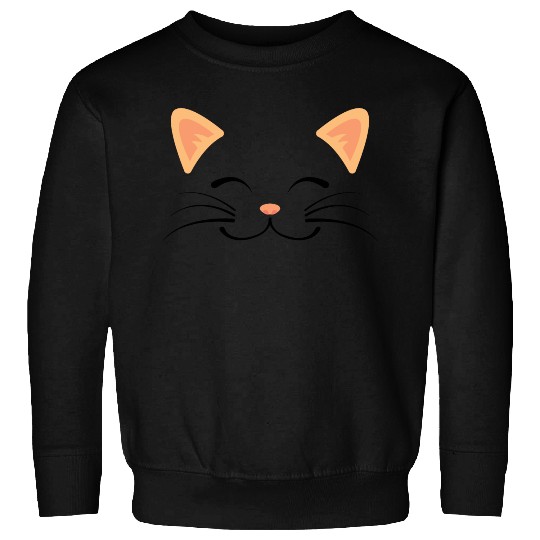 Floating Cat Face Sweatshirts