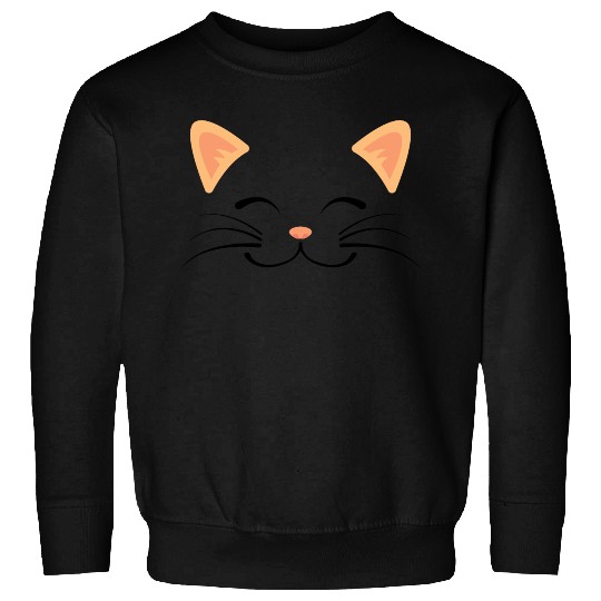 Floating Cat Face Sweatshirts