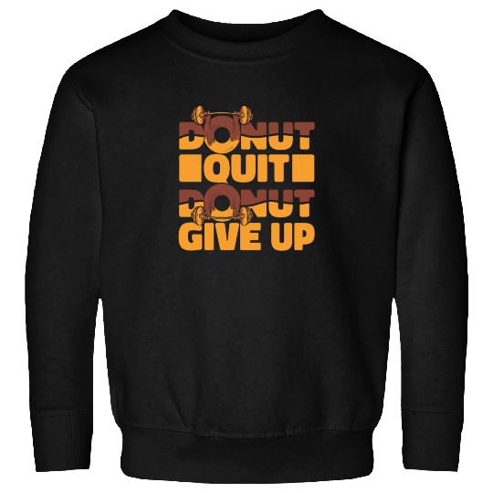 Fitness Donut Funny Donut Gym Sweatshirts