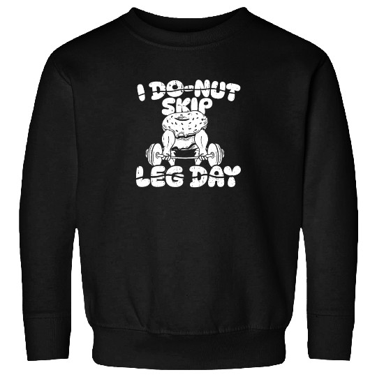 Fitness Donut Funny Donut Gym Sweatshirts