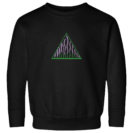 Lavender in a Triangle Plant Garden Fragrance Sweatshirts