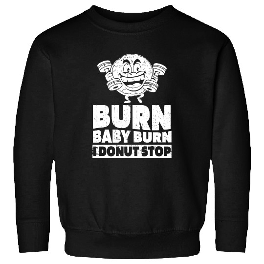 Fitness Donut Funny Donut Gym Sweatshirts