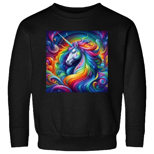 Unicorn rainbow Sweatshirts