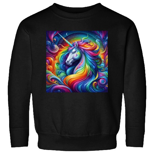 Unicorn rainbow Sweatshirts