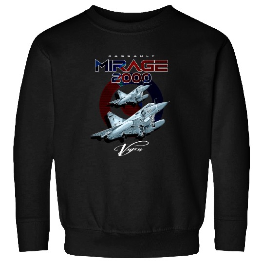 Dassault Mirage 2000 French Vintage Multi-Role Fig Sweatshirts