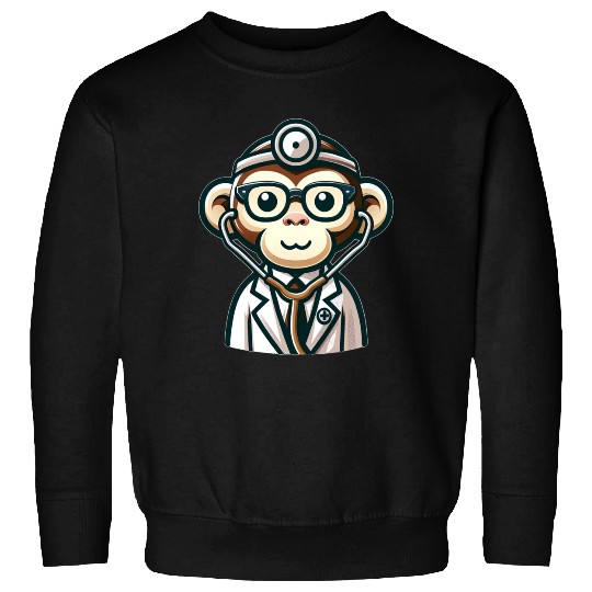 Cute Monkey Doctor Sweatshirts