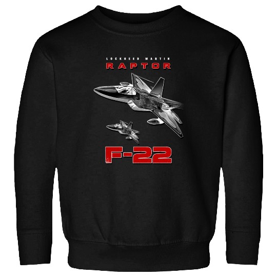 F-22 Raptor Fighterjet Us Air Force Warbird Sweatshirts