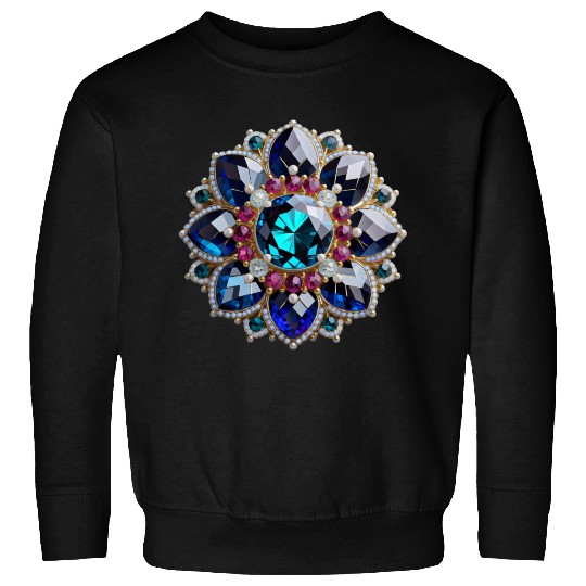 Gorgeous Gemstone Brooch: A Radiant Statement Piec Sweatshirts