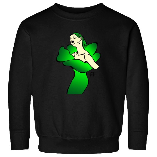 Flower girl green Sweatshirts
