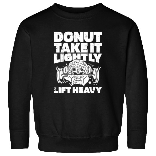 Fitness Donut Funny Donut Gym Sweatshirts