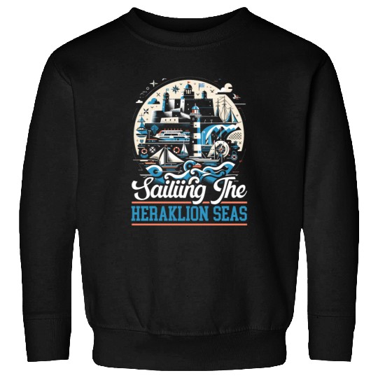 Heraklion Greece Travel Vacation Greek Heritage Sweatshirts