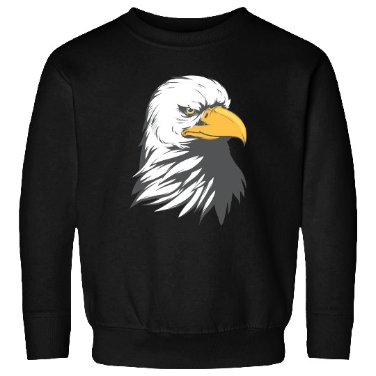 Bald Eagle Head Cartoon Sweatshirts