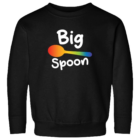 Big Spoon LGBT Pride Gay Lesbian Couple Matching Sweatshirts