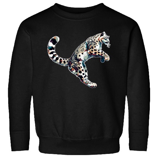 Snow Leopard Leopard White Leopard Sweatshirts