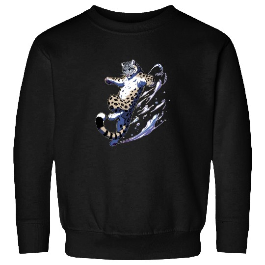 Snow Leopard Leopard White Leopard Sweatshirts