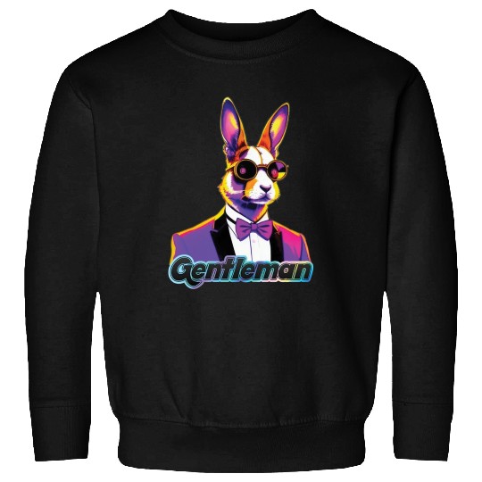 Pop Art Playboy Rabbit Gentleman Cyberpunk Bunny Sweatshirts