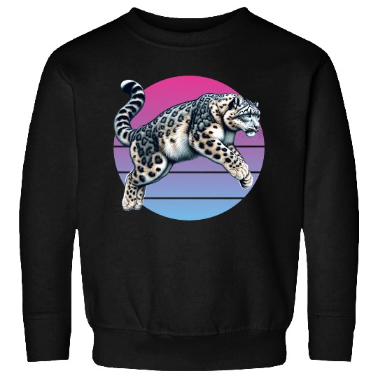 Snow Leopard Leopard White Leopard Sweatshirts