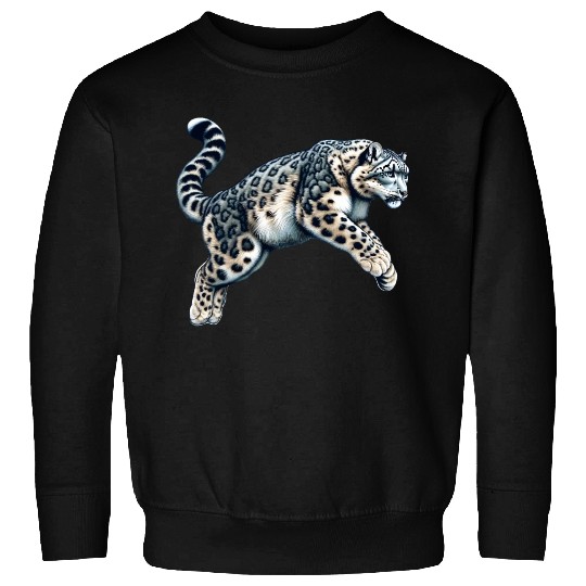 Snow Leopard Leopard White Leopard Sweatshirts