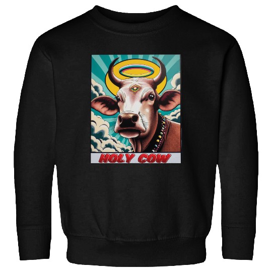 Holy Cow Humor Funny Comics Sweatshirts