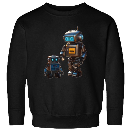 Two robot friends Sweatshirts